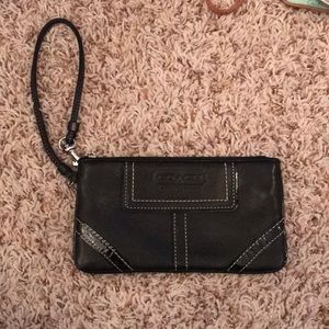 Coach lather wristlet